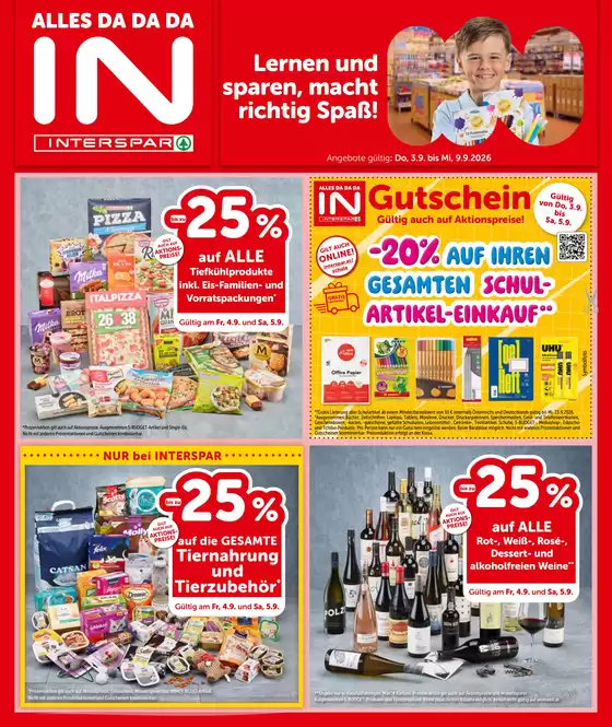 Interspar Flugblatt in Gries im Sellrain | Online-Flugblatt Kaernten KW 36 | 2026-09-03T00:00:00.000Z - 2026-09-09T00:00:00.000Z