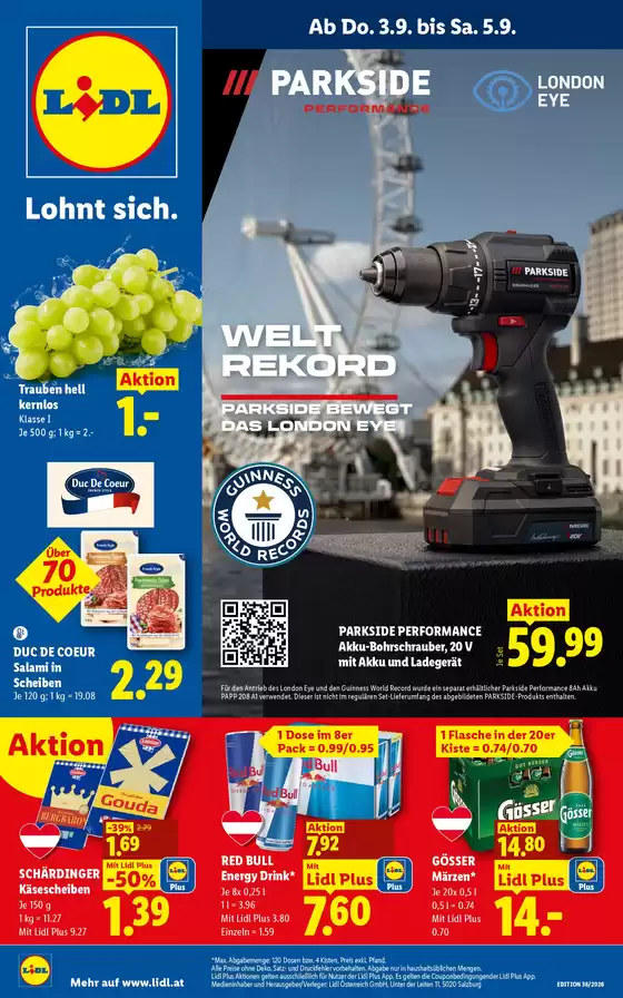 Lidl Flugblatt in Köflach | Flugblatt | 2026-09-03T00:00:00.000Z - 2026-09-09T00:00:00.000Z