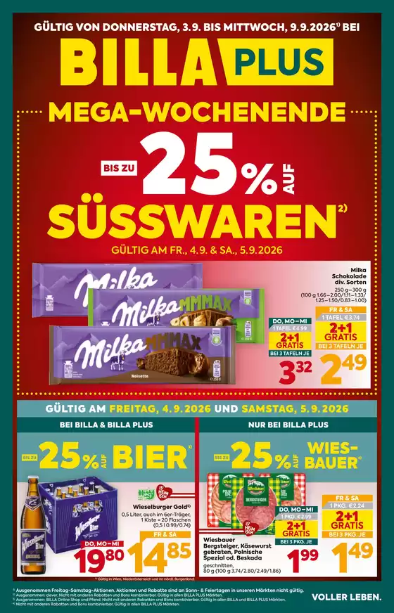 BILLA PLUS Flugblatt | BILLA PLUS FB KW36 2026 Wien | 2026-09-03T00:00:00.000Z - 2026-09-09T00:00:00.000Z