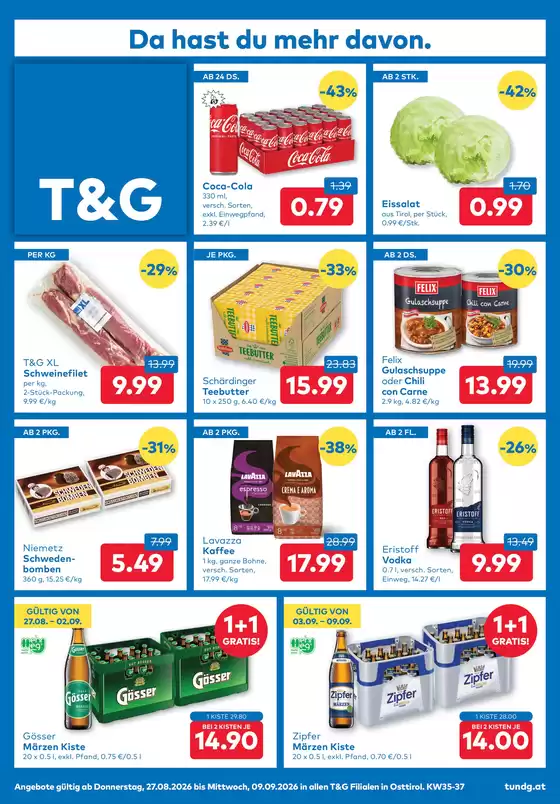 T&G Katalog | TG flugblatt Osttirol. | 2026-08-27T00:00:00.000Z - 2026-09-09T00:00:00.000Z