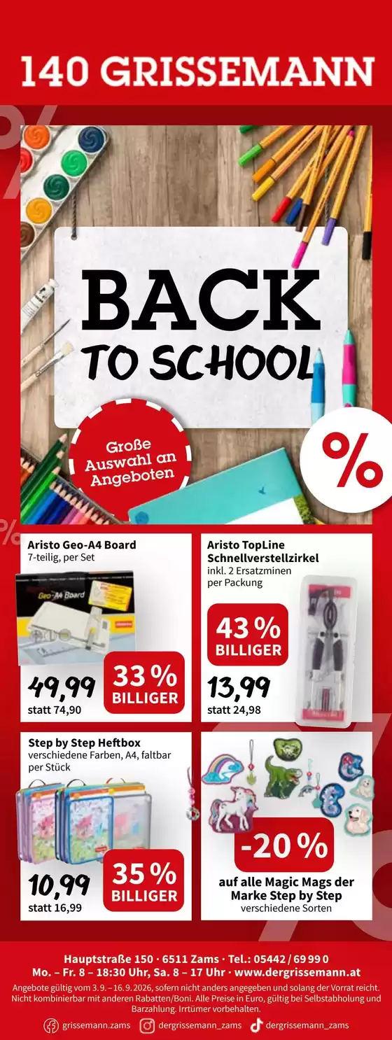 Der Grissemann Katalog | Aktuelle Schnäppchen und Angebote | 2026-09-03T00:00:00.000Z - 2026-09-16T00:00:00.000Z
