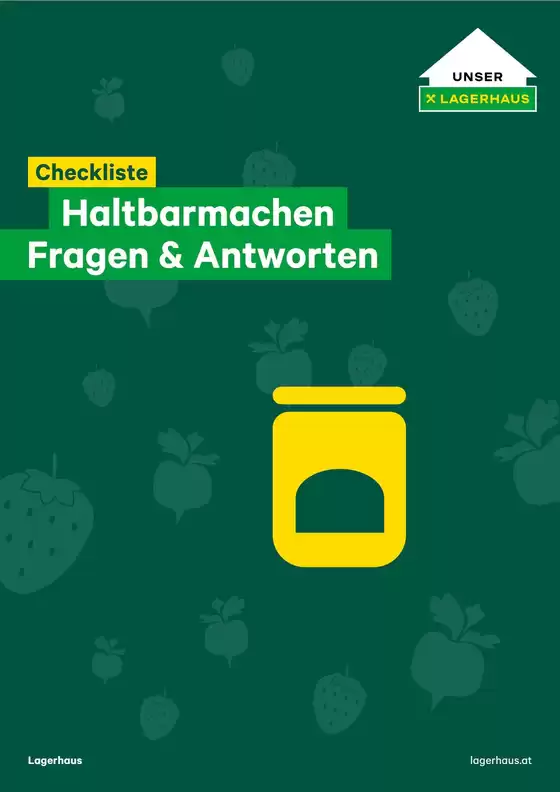 Lagerhaus Katalog in Grabern | Checkliste haltbarmachen | 2026-09-03T00:00:00.000Z - 2026-09-17T00:00:00.000Z