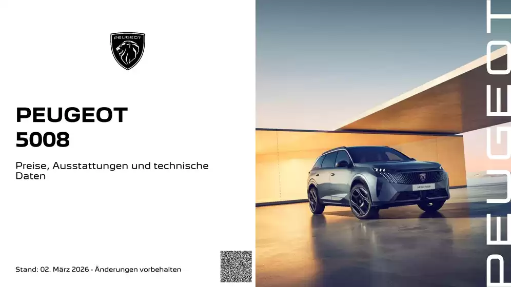 Peugeot Katalog in Gaimberg | Peugeot 5008 elektrisch | 2026-09-03T00:00:00.000Z - 2026-09-17T00:00:00.000Z