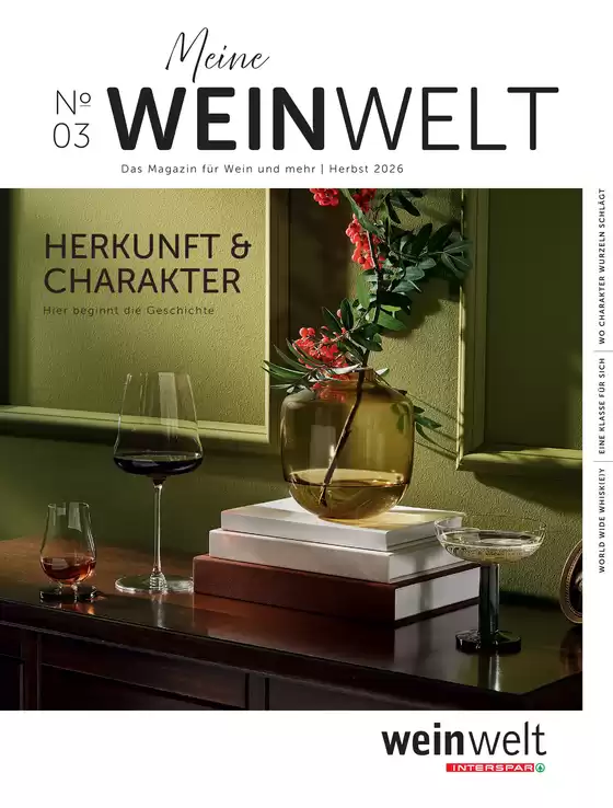 Interspar Katalog in Heiligenkreuz im Lafnitztal | weinwelt Magazin Herbst 2026 | 2026-10-09T00:00:00.000Z - 2026-12-09T00:00:00.000Z