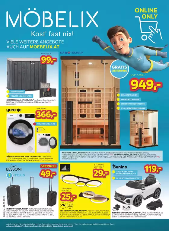 Möbelix Katalog | Exklusive Schnäppchen | 2026-09-09T00:00:00.000Z - 2026-09-22T00:00:00.000Z