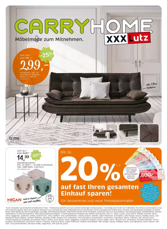 XXXLutz Katalog in Linz | Angebote für Schnäppchenjäger | 2026-09-01T00:00:00.000Z - 2026-09-15T00:00:00.000Z