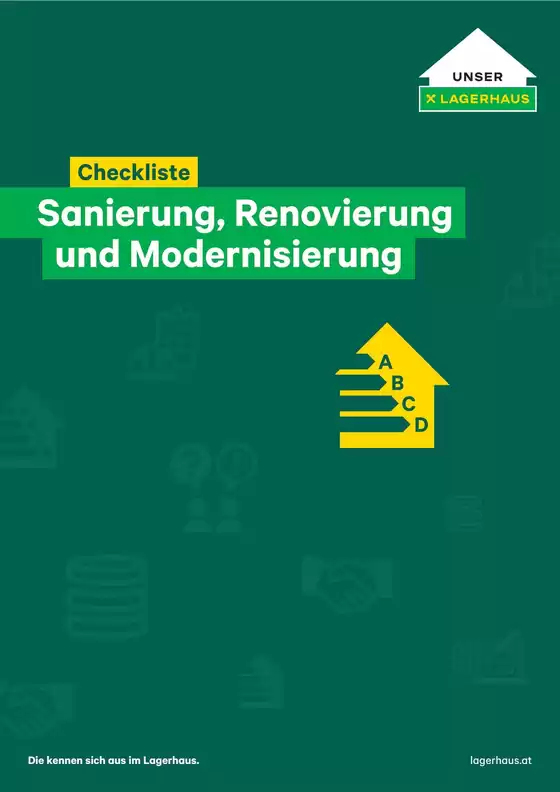 Lagerhaus Katalog in Lienz | Folder checkliste sanierung renovierung und modernisierung | 2026-09-13T00:00:00.000Z - 2026-09-27T00:00:00.000Z