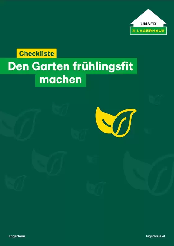 Lagerhaus Katalog in Lienz | Checkliste den garten fruhlingsfit machen | 2026-09-13T00:00:00.000Z - 2026-09-27T00:00:00.000Z