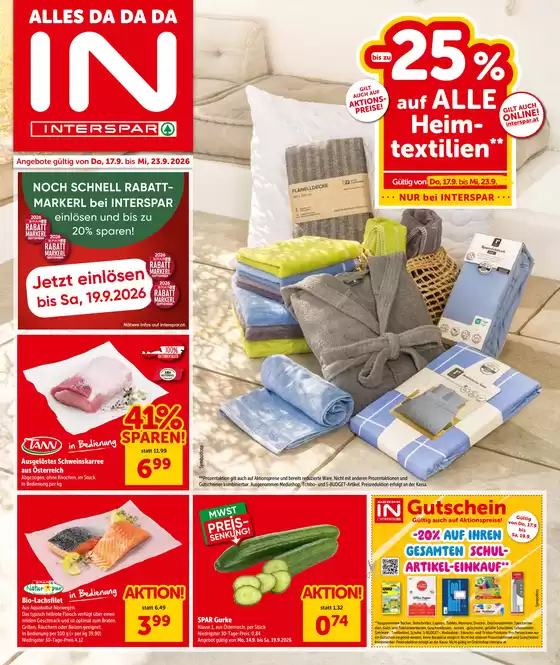 Interspar Katalog | Online-Flugblatt Oberoesterreich KW 38 | 2026-09-17T00:00:00.000Z - 2026-09-23T00:00:00.000Z