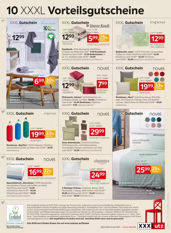 XXXLutz Katalog | Aktuelle Schnäppchen und Angebote | 2026-09-01T00:00:00.000Z - 2026-10-06T00:00:00.000Z