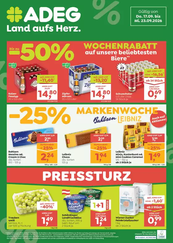 ADEG Katalog in Werfen | ADEG flugblatt | 2026-09-17T00:00:00.000Z - 2026-09-23T00:00:00.000Z
