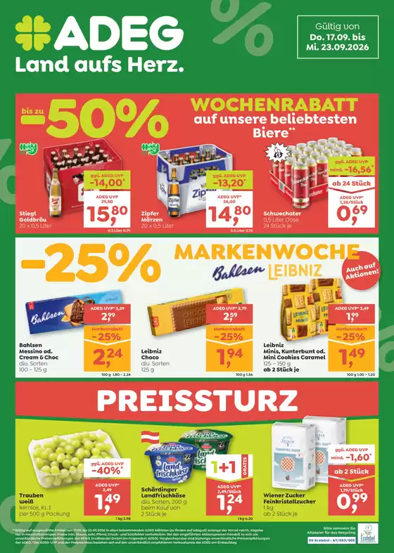 ADEG Katalog in Werfen | Exklusive Schnäppchen | 2026-09-17T00:00:00.000Z - 2026-09-23T00:00:00.000Z