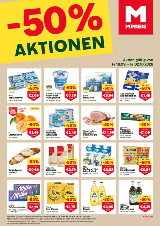 MPreis Katalog | DM 210x297mm 180926 Ansicht | 2026-09-18T00:00:00.000Z - 2026-10-01T00:00:00.000Z