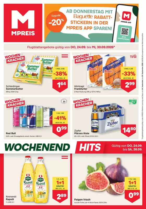 MPreis Flugblatt in Kirchdorf in Tirol | FB KW39 2026 O | 2026-09-24T00:00:00.000Z - 2026-09-30T00:00:00.000Z