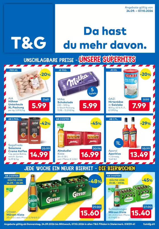 T&G Flugblatt in Schladming | TG flugblatt Steiermark. | 2026-09-24T00:00:00.000Z - 2026-10-07T00:00:00.000Z