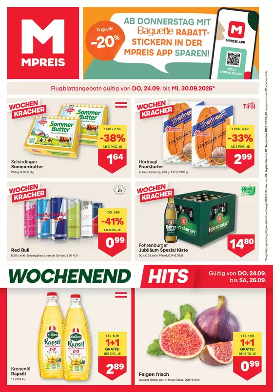 MPreis Flugblatt in Kirchdorf in Tirol | FB KW39 2026 V | 2026-09-24T00:00:00.000Z - 2026-09-30T00:00:00.000Z