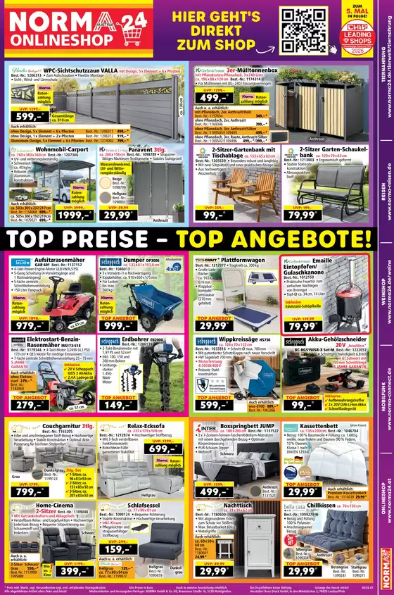 Norma Flugblatt in Kirchdorf in Tirol | Kw40 2026 NORMA24 Prospektbeilage AT | 2026-09-20T00:00:00.000Z - 2026-10-04T00:00:00.000Z