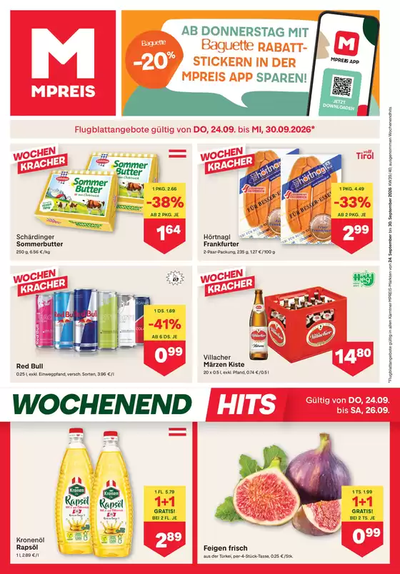 MPreis Flugblatt in Kirchdorf in Tirol | FB KW39 2026 k rnten | 2026-09-24T00:00:00.000Z - 2026-09-30T00:00:00.000Z
