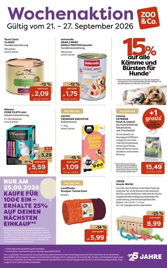 ZOO & Co Katalog | ZOO Co flugblatt | 2026-09-21T00:00:00.000Z - 2026-09-27T00:00:00.000Z
