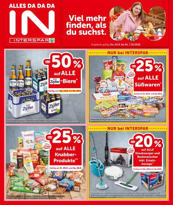Interspar Flugblatt in Ried im Innkreis | Online-Flugblatt Tirol KW 39 | 2026-09-24T00:00:00.000Z - 2026-10-07T00:00:00.000Z