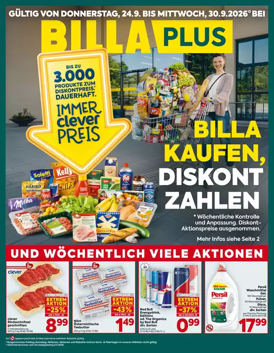 BILLA PLUS Katalog in Schlierbach | BILLA PLUS FB KW39 2026 Wien | 2026-09-24T00:00:00.000Z - 2026-09-30T00:00:00.000Z