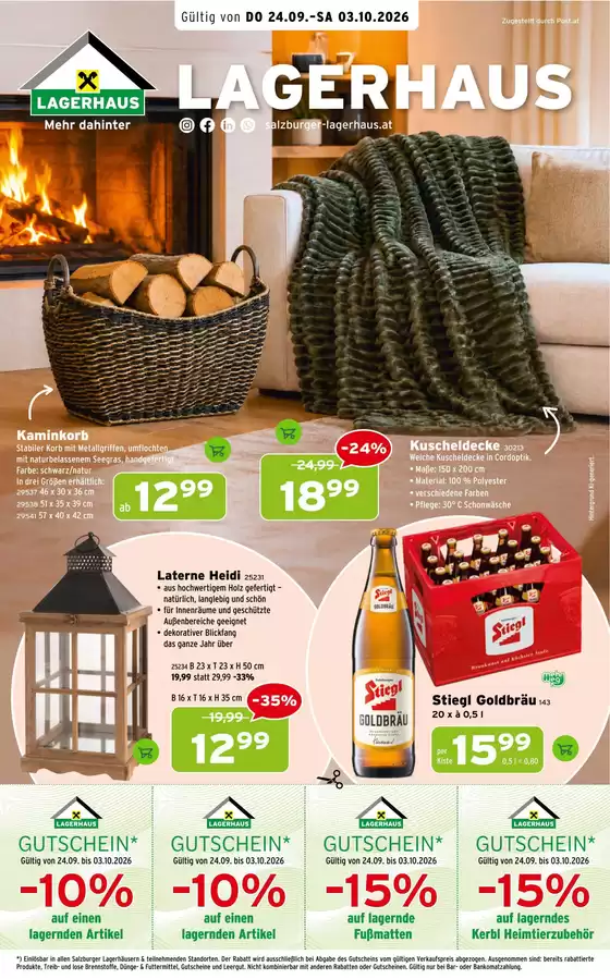 Salzburger Lagerhaus Katalog | Salzburger Lagerhaus flugblatt | 2026-09-24T00:00:00.000Z - 2026-10-03T00:00:00.000Z