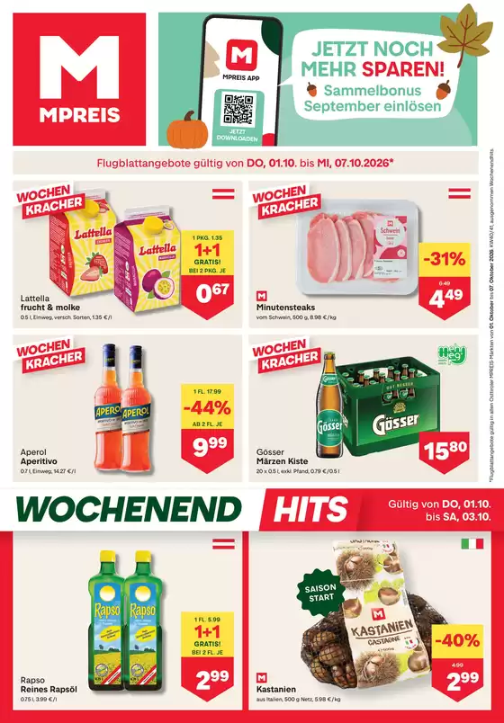 MPreis Katalog | FB KW40 2026 Osttirol | 2026-10-01T00:00:00.000Z - 2026-10-07T00:00:00.000Z