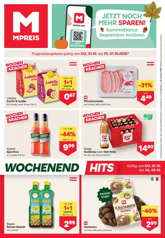 MPreis Katalog | FB KW40 2026 Sbg | 2026-10-01T00:00:00.000Z - 2026-10-07T00:00:00.000Z
