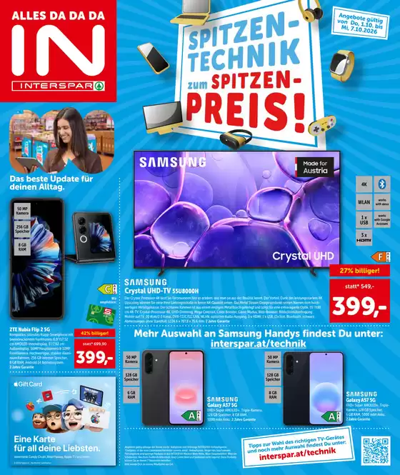 Interspar Katalog | Sonderfolder Technik KW 40 | 2026-10-01T00:00:00.000Z - 2026-10-07T00:00:00.000Z