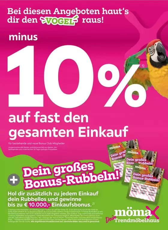 Mömax Flugblatt in Mödling | Rabatte und Aktionen | 2026-09-29T00:00:00.000Z - 2026-10-12T00:00:00.000Z