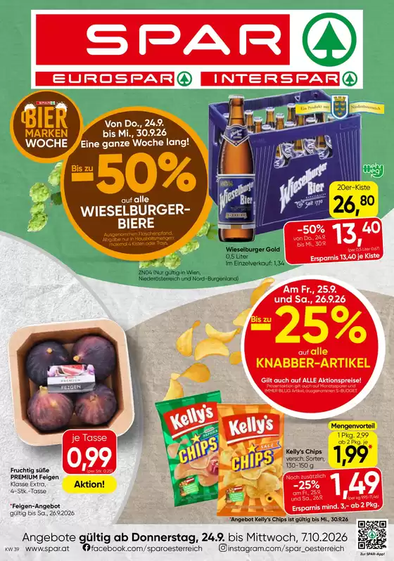 Spar Flugblatt in Mauerbach | Flugblatt KW 39 | 2026-09-24T00:00:00.000Z - 2026-10-07T00:00:00.000Z