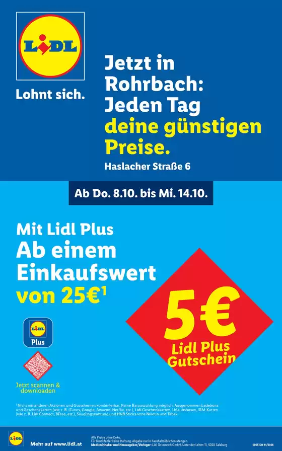 Lidl Katalog in Forchtenstein | Lohnt sich. | 2026-10-08T00:00:00.000Z - 2026-10-14T00:00:00.000Z