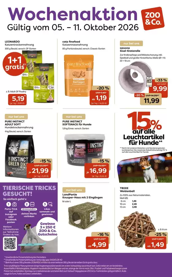 ZOO & Co Katalog | ZOO Co flugblatt | 2026-10-05T00:00:00.000Z - 2026-10-11T00:00:00.000Z