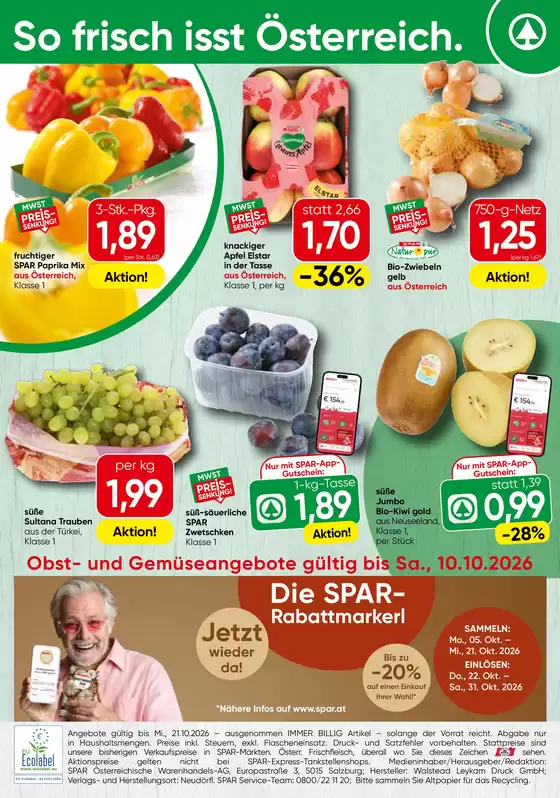 Spar Katalog | Obst Gemuse KW 41 | 2026-10-05T00:00:00.000Z - 2026-10-10T00:00:00.000Z