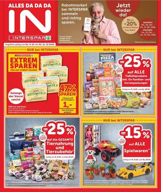 Interspar Katalog in Roppen | Online-Flugblatt Burgenland Nord KW 41 | 2026-10-08T00:00:00.000Z - 2026-10-21T00:00:00.000Z