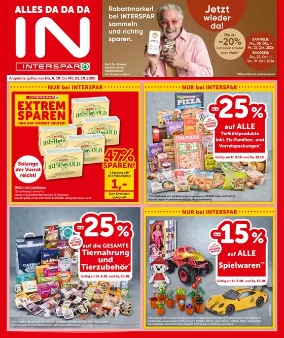 Interspar Flugblatt in Pregarten | Online-Flugblatt Oberoesterreich KW 41 | 2026-10-08T00:00:00.000Z - 2026-10-21T00:00:00.000Z