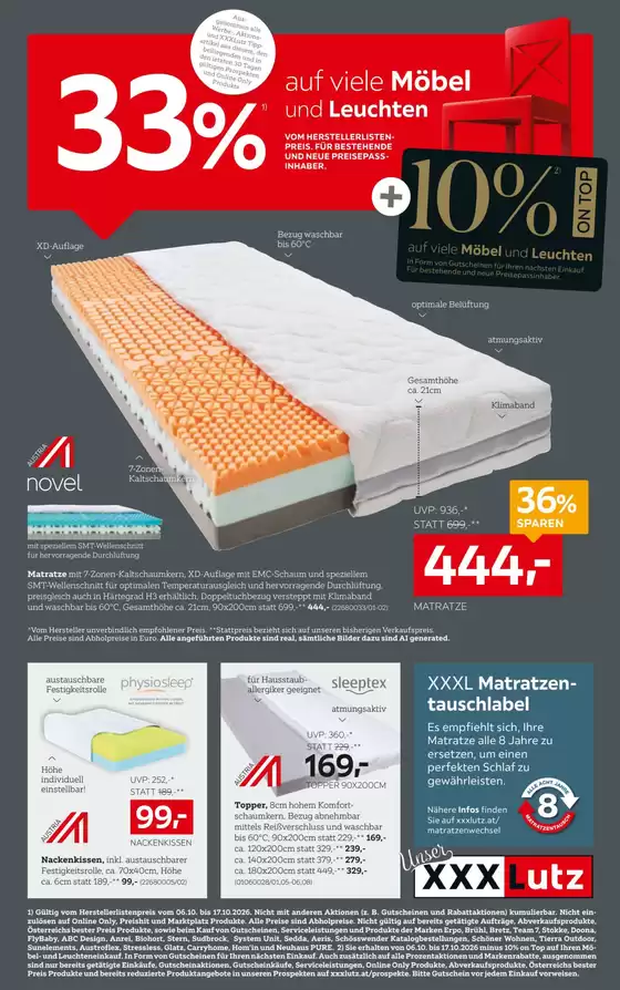 XXXLutz Katalog in Straning-Grafenberg | Unsere besten Angebote für Sie | 2026-09-29T00:00:00.000Z - 2026-10-06T00:00:00.000Z