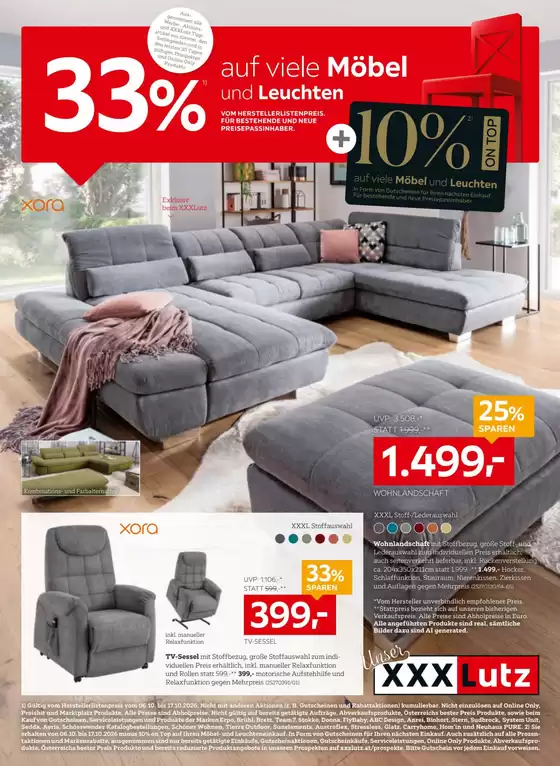 XXXLutz Katalog | Tolle Rabatte auf ausgewählte Produkte | 2026-10-06T00:00:00.000Z - 2026-10-13T00:00:00.000Z