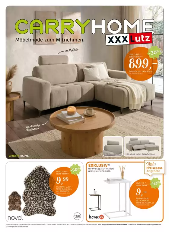 XXXLutz Katalog | Sonderangebote für Sie | 2026-10-06T00:00:00.000Z - 2026-10-13T00:00:00.000Z