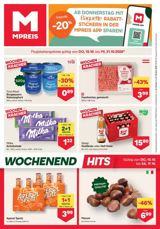 MPreis Katalog in Weitersfeld | FB KW42 2026 Sbg | 2026-10-15T00:00:00.000Z - 2026-10-21T00:00:00.000Z