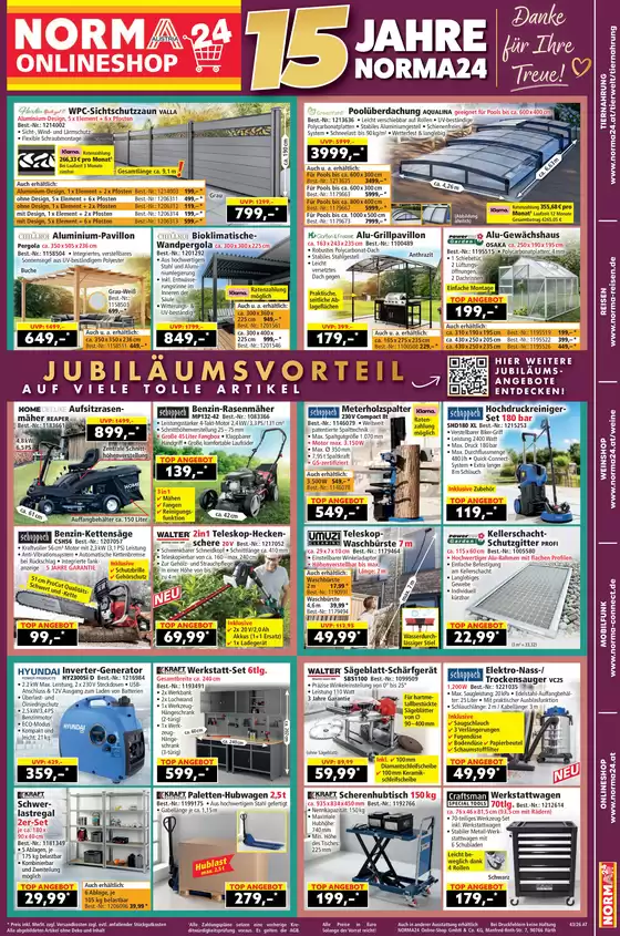 Norma Katalog | Kw43 2026 NORMA24 Prospektbeilage AT | 2026-10-11T00:00:00.000Z - 2026-10-25T00:00:00.000Z