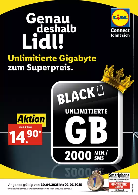 Sonderflyer Black-Tarif