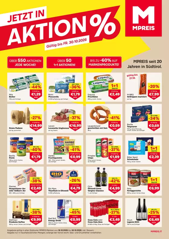 MPreis Katalog in Vitis | DM KW43 44 2026 Ansicht | 2026-10-16T00:00:00.000Z - 2026-10-29T00:00:00.000Z
