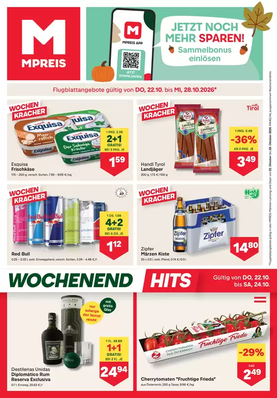 MPreis Katalog | FB KW43 2026 O | 2026-10-22T00:00:00.000Z - 2026-10-28T00:00:00.000Z