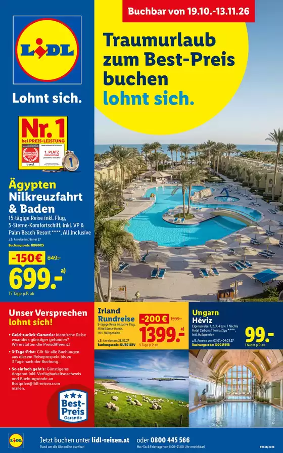 Lidl Reisen Katalog | Sommer verlängern | 2026-10-19T00:00:00.000Z - 2026-11-13T00:00:00.000Z
