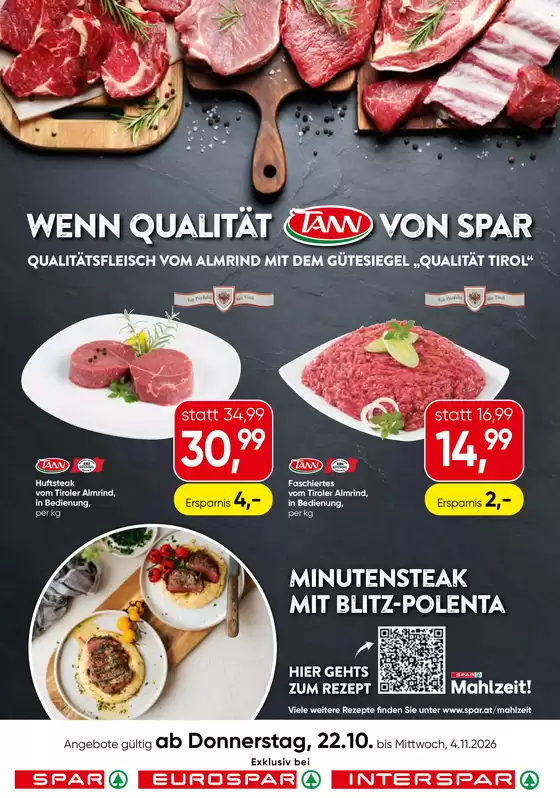 Spar Katalog | 2 TANN KW 43 Tirol | 2026-10-22T00:00:00.000Z - 2026-11-04T00:00:00.000Z