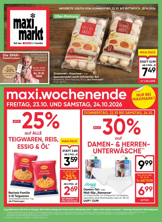 Maximarkt Katalog | Flugblatt KW 43 | 2026-10-22T00:00:00.000Z - 2026-10-28T00:00:00.000Z