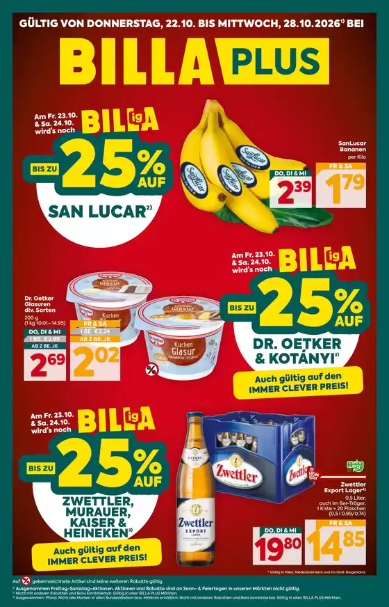 BILLA PLUS Katalog | BILLA PLUS FB KW43 2026 Wien | 2026-10-22T00:00:00.000Z - 2026-10-28T00:00:00.000Z