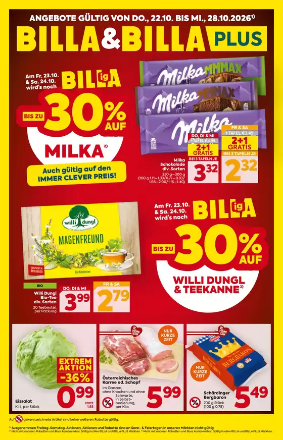 Billa Katalog | BILLA FB KW43 2026 Wien | 2026-10-22T00:00:00.000Z - 2026-10-28T00:00:00.000Z