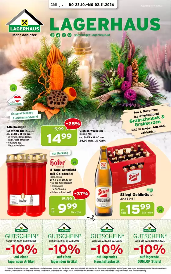 Salzburger Lagerhaus Katalog | Salzburger Lagerhaus flugblatt | 2026-10-22T00:00:00.000Z - 2026-11-02T00:00:00.000Z